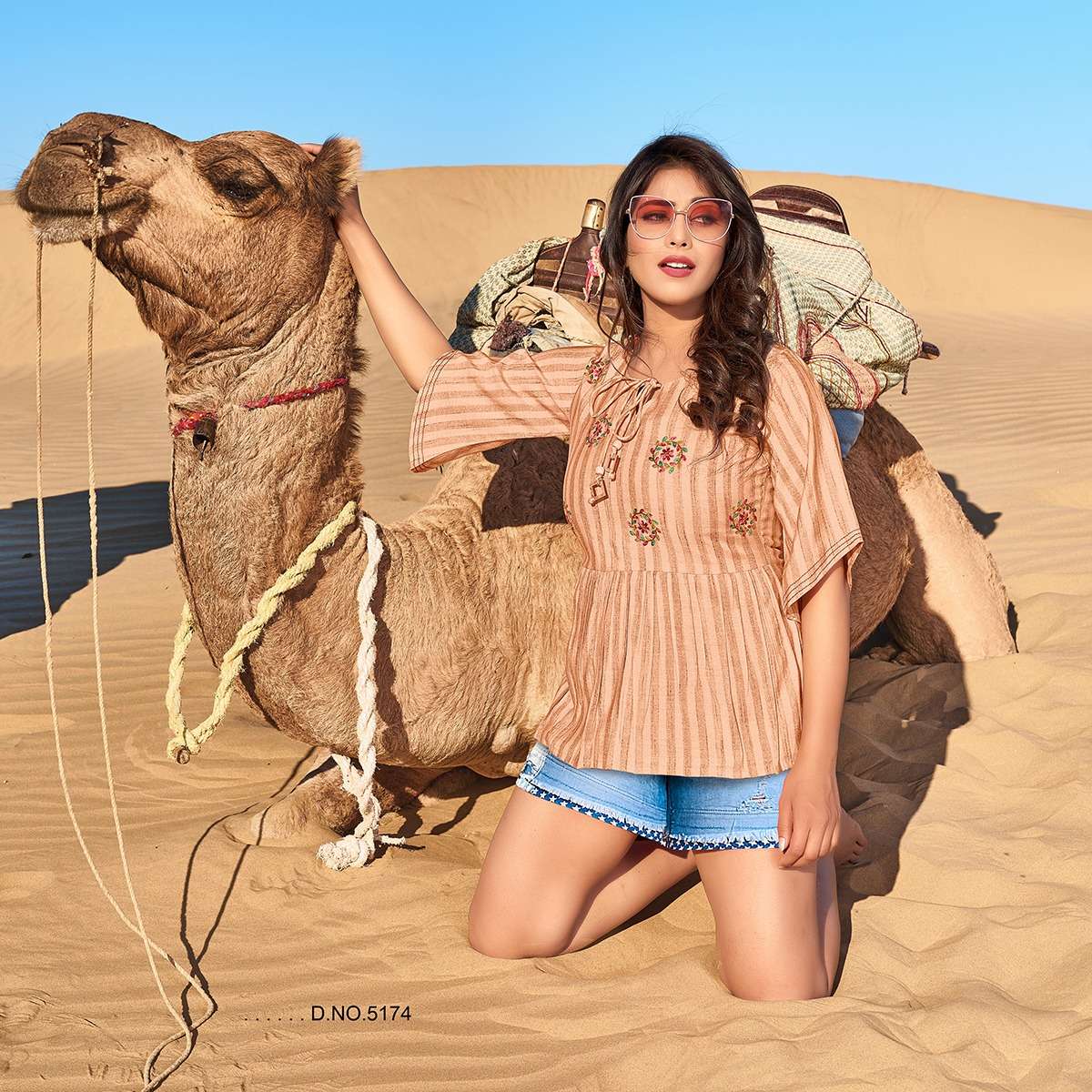 FAME BY YAMI FASHION 5171 TO 5179 SERIES DESIGNER STYLISH FANCY COLORFUL BEAUTIFUL PARTY WEAR & ETHNIC WEAR COLLECTION RAYON EMBROIDERY TOPS AT WHOLESALE PRICE
