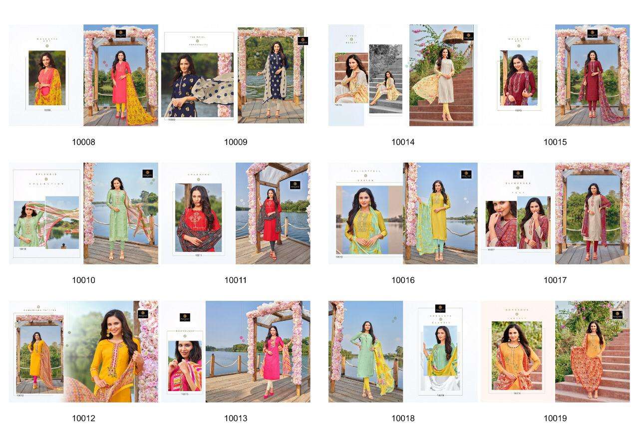 PANKHUDI VOL-2 BY PANGHAT NX 10008 TO 10019 SERIES BEAUTIFUL STYLISH SUITS FANCY COLORFUL CASUAL WEAR & ETHNIC WEAR & READY TO WEAR MODAL COTTON WITH EMBROIDERY DRESSES AT WHOLESALE PRICE