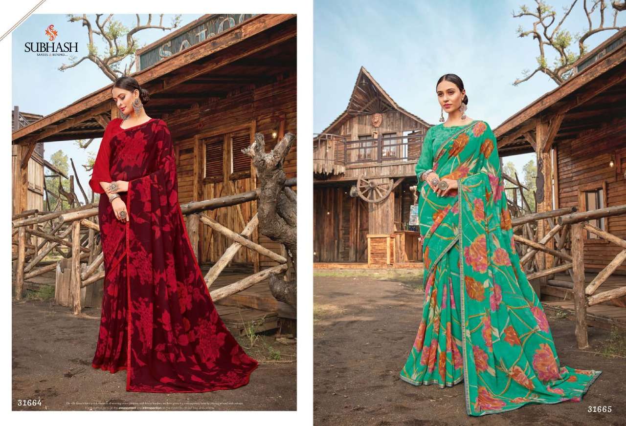 LIVELY VOL-3 BY SUBHASH SAREES 31661 TO 31689 SERIES INDIAN TRADITIONAL WEAR COLLECTION BEAUTIFUL STYLISH FANCY COLORFUL PARTY WEAR & OCCASIONAL WEAR GEORGETTE SAREES AT WHOLESALE PRICE