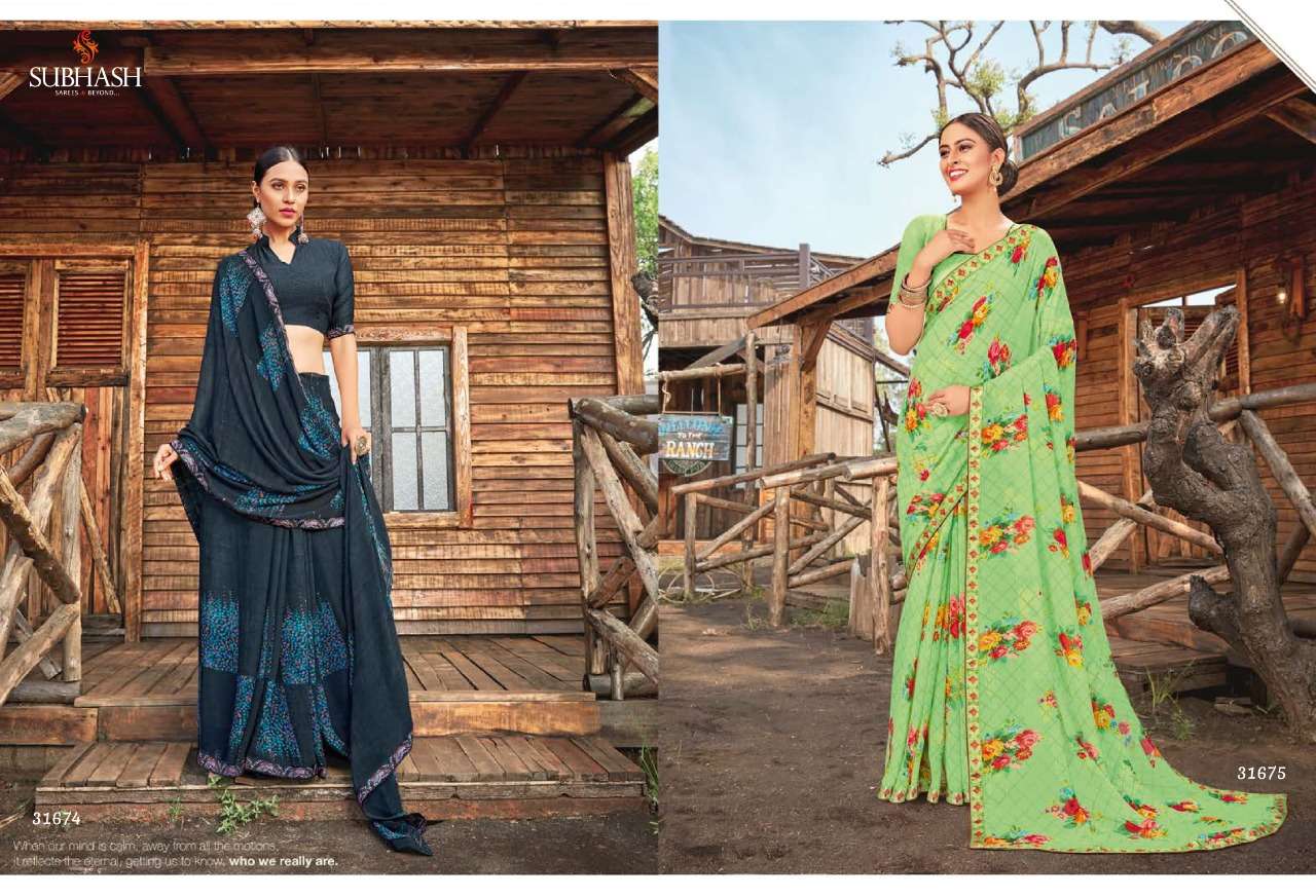 LIVELY VOL-3 BY SUBHASH SAREES 31661 TO 31689 SERIES INDIAN TRADITIONAL WEAR COLLECTION BEAUTIFUL STYLISH FANCY COLORFUL PARTY WEAR & OCCASIONAL WEAR GEORGETTE SAREES AT WHOLESALE PRICE