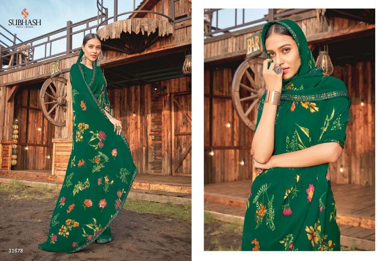 LIVELY VOL-3 BY SUBHASH SAREES 31661 TO 31689 SERIES INDIAN TRADITIONAL WEAR COLLECTION BEAUTIFUL STYLISH FANCY COLORFUL PARTY WEAR & OCCASIONAL WEAR GEORGETTE SAREES AT WHOLESALE PRICE