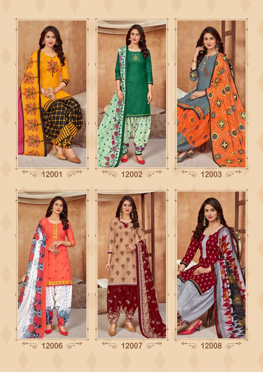 PADMAVATI VOL-12 BY AKASH CREATION 12001 TO 12010 SERIES BEAUTIFUL STYLISH SUITS FANCY COLORFUL CASUAL WEAR & ETHNIC WEAR & READY TO WEAR COTTON PRINTED DRESSES AT WHOLESALE PRICE
