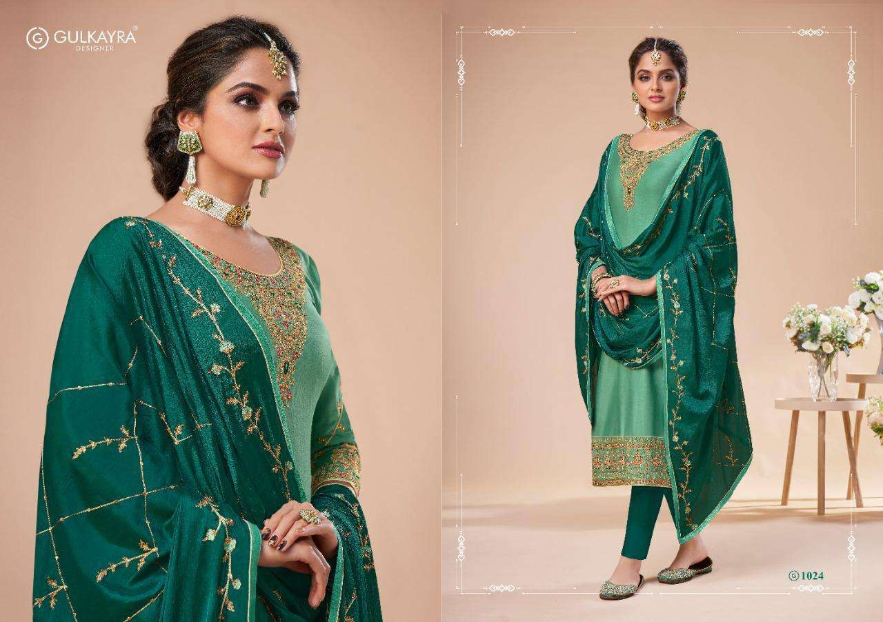 REHANA BY GULKAYRA DESIGNER 1021 TO 1026 SERIES BEAUTIFUL SUITS COLORFUL STYLISH FANCY CASUAL WEAR & ETHNIC WEAR JAM SILK EMBROIDERED DRESSES AT WHOLESALE PRICE