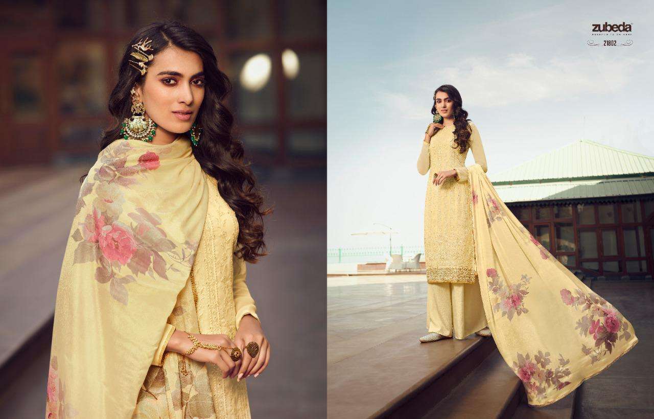 AVANTIKA VOL-2 BY ZUBEDA 21801 TO 21806 SERIES DESIGNER SUITS COLLECTION BEAUTIFUL STYLISH FANCY COLORFUL PARTY WEAR & OCCASIONAL WEAR REAL GEORGETTE EMBROIDERED DRESSES AT WHOLESALE PRICE