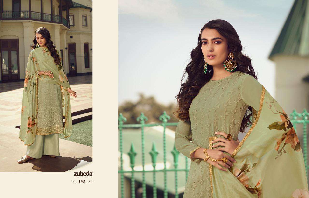 AVANTIKA VOL-2 BY ZUBEDA 21801 TO 21806 SERIES DESIGNER SUITS COLLECTION BEAUTIFUL STYLISH FANCY COLORFUL PARTY WEAR & OCCASIONAL WEAR REAL GEORGETTE EMBROIDERED DRESSES AT WHOLESALE PRICE