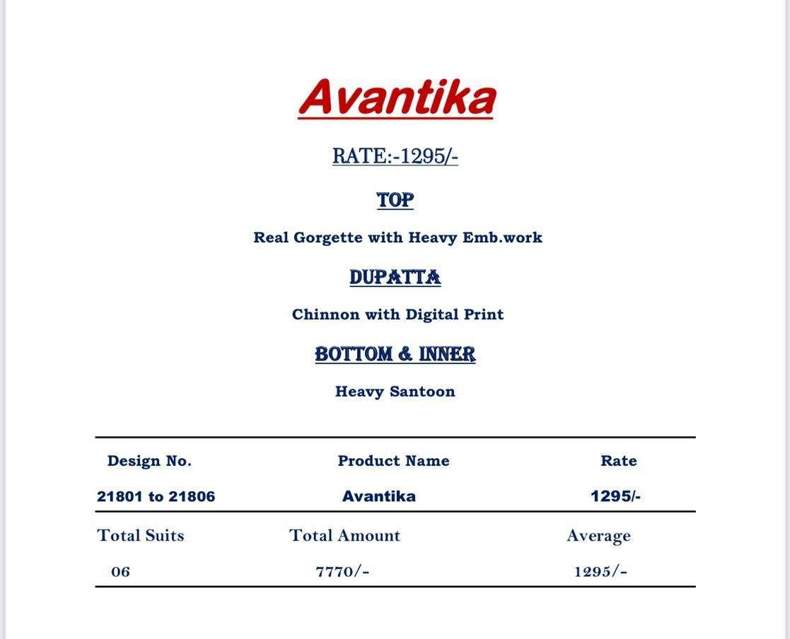 AVANTIKA VOL-2 BY ZUBEDA 21801 TO 21806 SERIES DESIGNER SUITS COLLECTION BEAUTIFUL STYLISH FANCY COLORFUL PARTY WEAR & OCCASIONAL WEAR REAL GEORGETTE EMBROIDERED DRESSES AT WHOLESALE PRICE