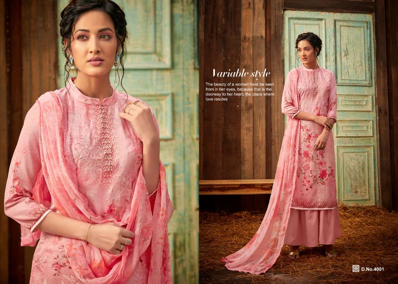 TAHIRA VOL-4 BY ZSM 4001 TO 4008 SERIES BEAUTIFUL SUITS COLORFUL STYLISH FANCY CASUAL WEAR & ETHNIC WEAR JAM SATIN DIGITAL PRINT EMBROIDERED DRESSES AT WHOLESALE PRICE
