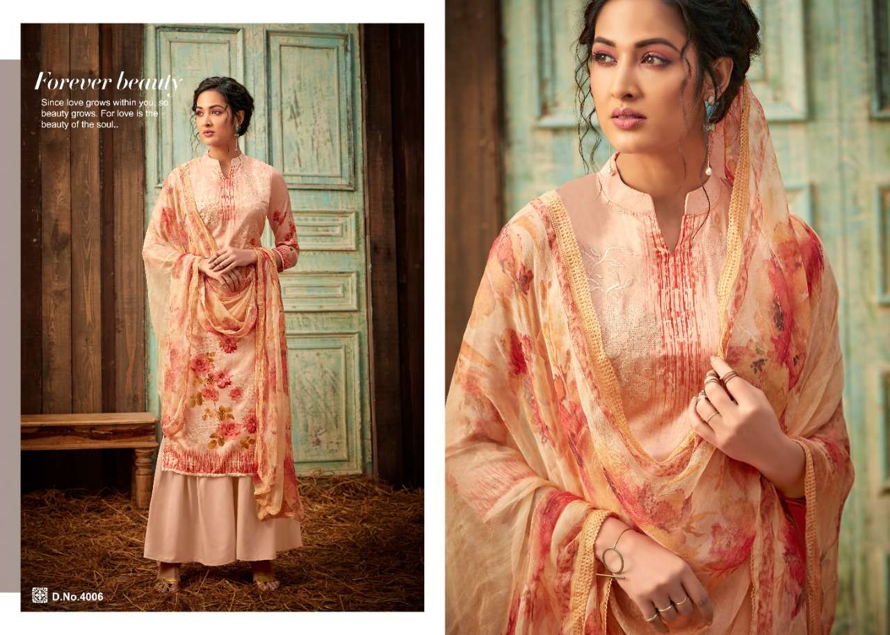 TAHIRA VOL-4 BY ZSM 4001 TO 4008 SERIES BEAUTIFUL SUITS COLORFUL STYLISH FANCY CASUAL WEAR & ETHNIC WEAR JAM SATIN DIGITAL PRINT EMBROIDERED DRESSES AT WHOLESALE PRICE