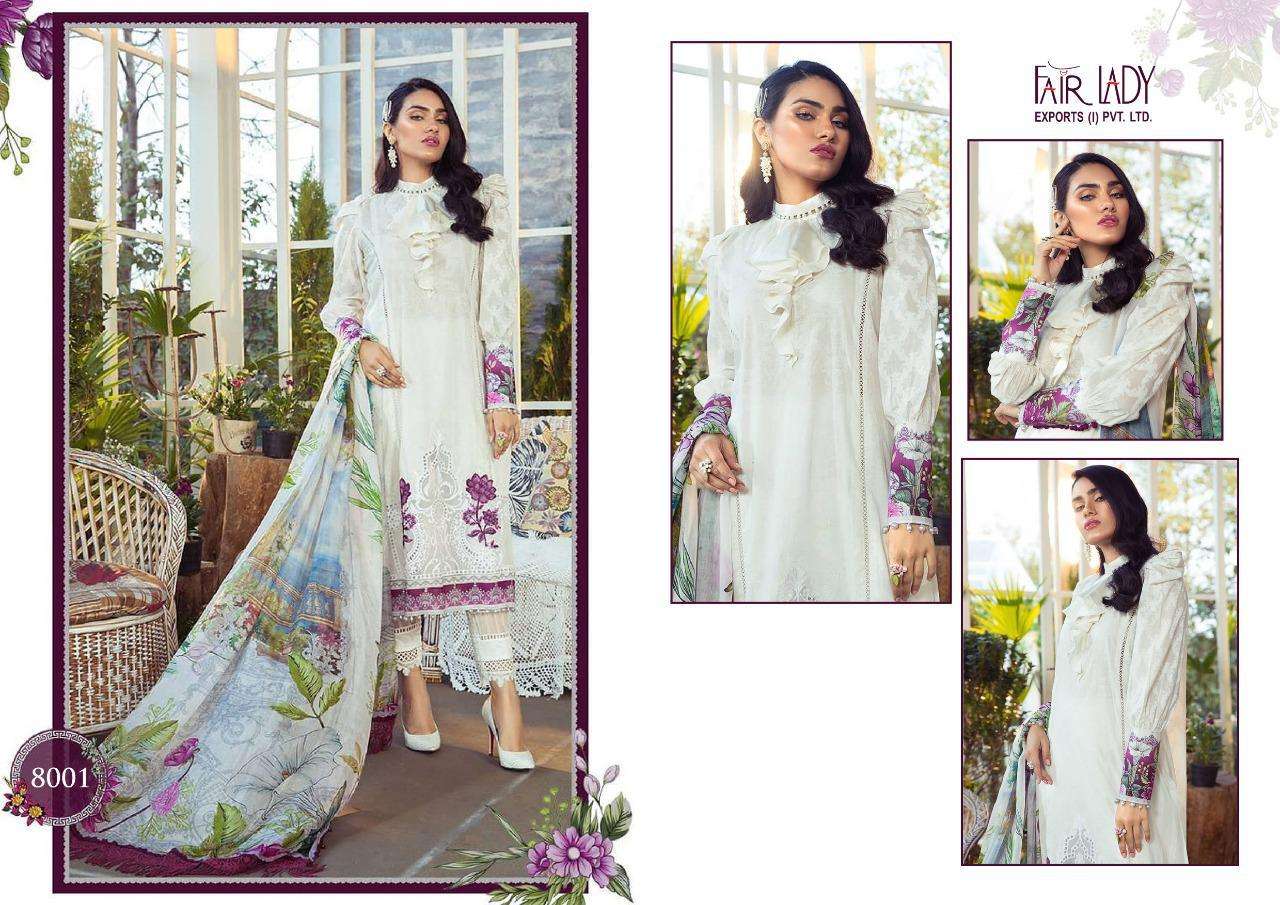 MARIA.B. BY FAIR LADY 8001 TO 8007 SERIES DESIGNER FESTIVE PAKISTANI SUITS COLLECTION BEAUTIFUL STYLISH FANCY COLORFUL PARTY WEAR & OCCASIONAL WEAR PURE JAM SATIN DIGITAL PRINT WITH EMBROIDERED DRESSES AT WHOLESALE PRICE