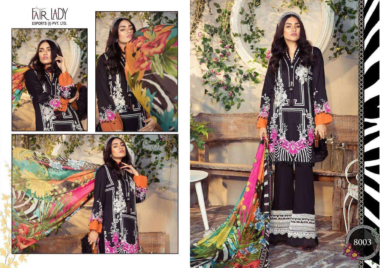 MARIA.B. BY FAIR LADY 8001 TO 8007 SERIES DESIGNER FESTIVE PAKISTANI SUITS COLLECTION BEAUTIFUL STYLISH FANCY COLORFUL PARTY WEAR & OCCASIONAL WEAR PURE JAM SATIN DIGITAL PRINT WITH EMBROIDERED DRESSES AT WHOLESALE PRICE