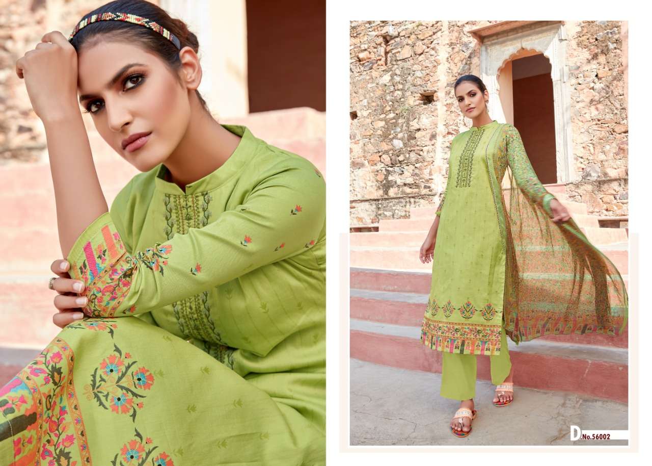 HELIOUS BY ANKIT TEXTILE 56001 TO 56008 SERIES BEAUTIFUL SUITS COLORFUL STYLISH FANCY CASUAL WEAR & ETHNIC WEAR PURE JAM COTTON DIGITAL PRINT WITH EMBROIDERY WORK DRESSES AT WHOLESALE PRICE
