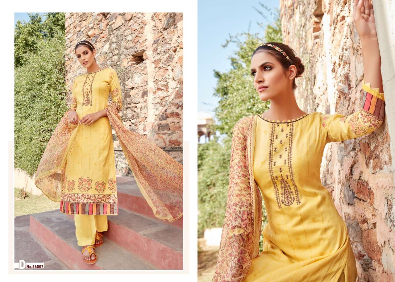 HELIOUS BY ANKIT TEXTILE 56001 TO 56008 SERIES BEAUTIFUL SUITS COLORFUL STYLISH FANCY CASUAL WEAR & ETHNIC WEAR PURE JAM COTTON DIGITAL PRINT WITH EMBROIDERY WORK DRESSES AT WHOLESALE PRICE