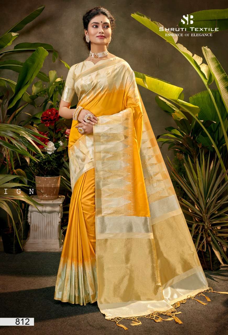SHRUTI 800 SERIES BY SHRUTI 801 TO 812 SERIES INDIAN TRADITIONAL WEAR COLLECTION BEAUTIFUL STYLISH FANCY COLORFUL PARTY WEAR & OCCASIONAL WEAR SOFT SILK SAREES AT WHOLESALE PRICE