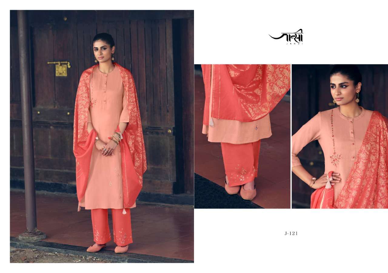 DAISY BY JHANSI 121 TO 126 SERIES BEAUTIFUL SUITS COLORFUL STYLISH FANCY CASUAL WEAR & ETHNIC WEAR LINEN COTTON DRESSES AT WHOLESALE PRICE