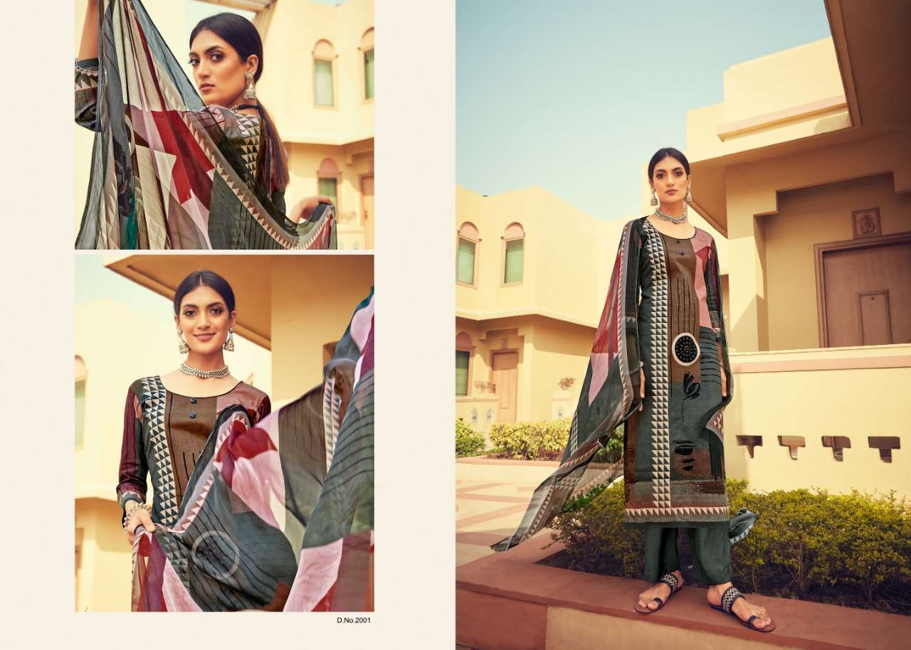 MUDRA BY AAHANA 2001 TO 2010 SERIES BEAUTIFUL SUITS COLORFUL STYLISH FANCY CASUAL WEAR & ETHNIC WEAR PURE HEAVY CAMBRIC COTTON DIGITAL PRINT WITH SWAROVSKI WORK DRESSES AT WHOLESALE PRICE