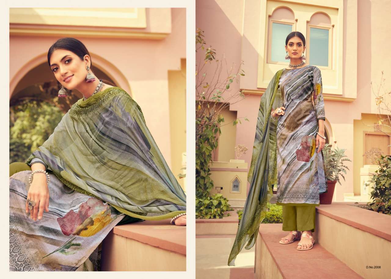 MUDRA BY AAHANA 2001 TO 2010 SERIES BEAUTIFUL SUITS COLORFUL STYLISH FANCY CASUAL WEAR & ETHNIC WEAR PURE HEAVY CAMBRIC COTTON DIGITAL PRINT WITH SWAROVSKI WORK DRESSES AT WHOLESALE PRICE