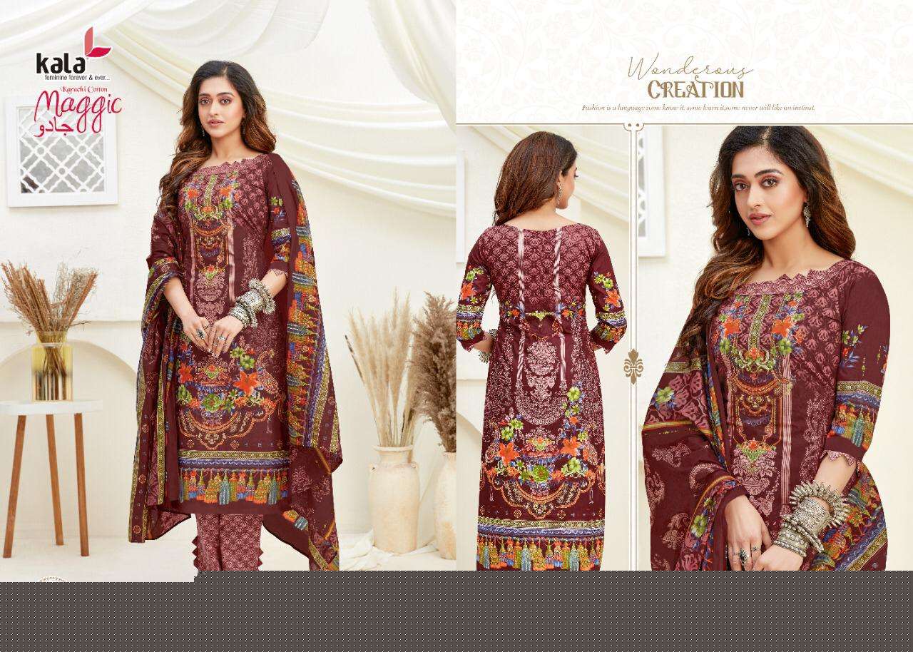 MAGIC VOL-14 BY KALA 2901 TO 2912 SERIES BEAUTIFUL SUITS COLORFUL STYLISH FANCY CASUAL WEAR & ETHNIC WEAR PURE COTTON DRESSES AT WHOLESALE PRICE