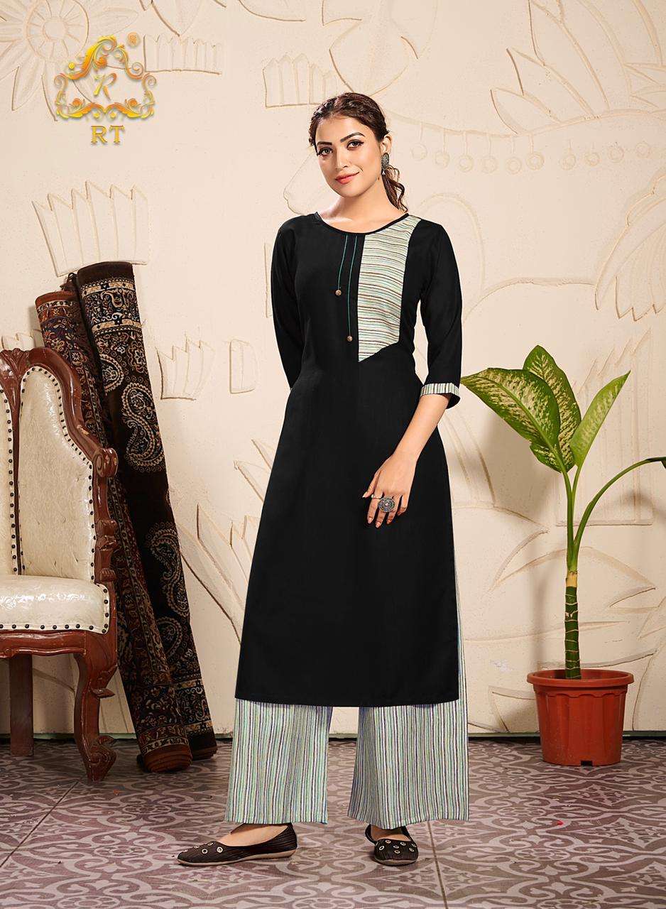 PLAZZO QUEEN VOL-10 BY RT 4055 TO 4060 SERIES DESIGNER STYLISH FANCY COLORFUL BEAUTIFUL PARTY WEAR & ETHNIC WEAR COLLECTION RAYON EMBROIDERY KURTIS WITH BOTTOM AT WHOLESALE PRICE