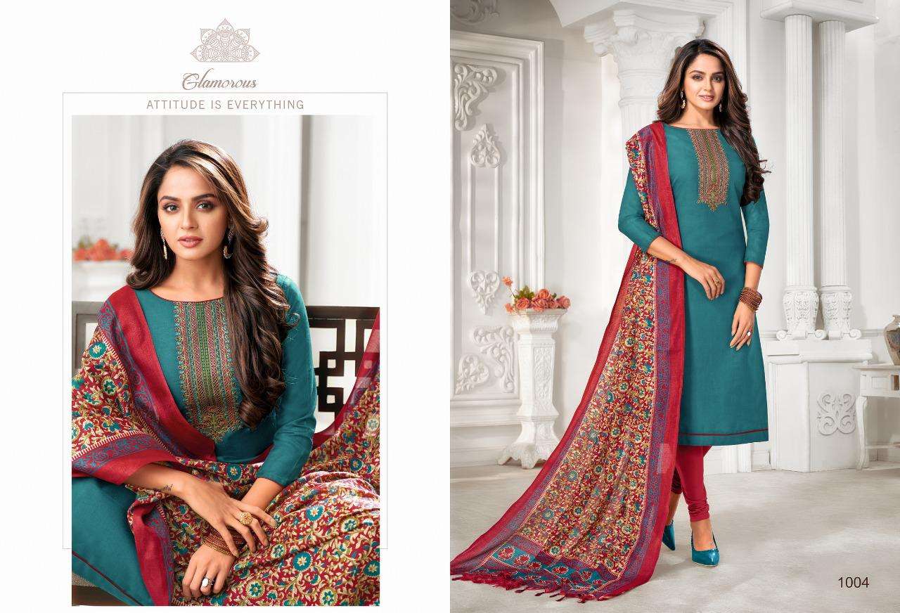 EPISODE BY SHAGUN LIFESTYLE 1001 TO 1012 SERIES BEAUTIFUL SUITS COLORFUL STYLISH FANCY CASUAL WEAR & ETHNIC WEAR SLUBBY COTTON DRESSES AT WHOLESALE PRICE