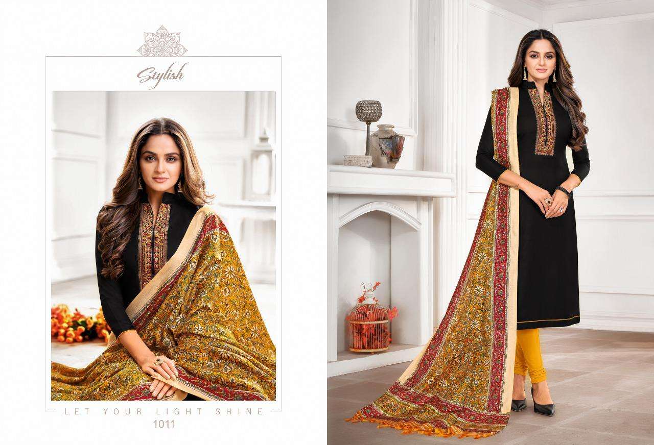 EPISODE BY SHAGUN LIFESTYLE 1001 TO 1012 SERIES BEAUTIFUL SUITS COLORFUL STYLISH FANCY CASUAL WEAR & ETHNIC WEAR SLUBBY COTTON DRESSES AT WHOLESALE PRICE