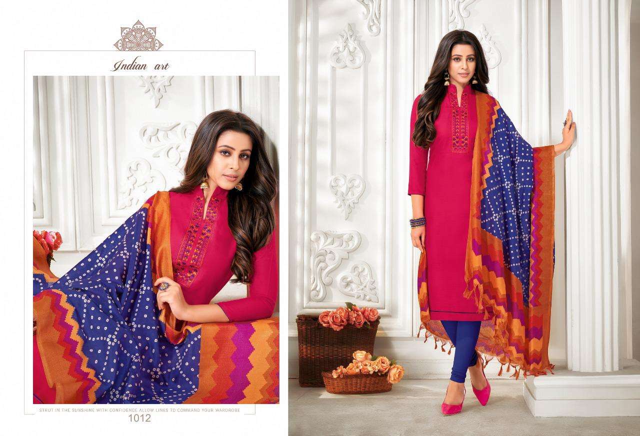 EPISODE BY SHAGUN LIFESTYLE 1001 TO 1012 SERIES BEAUTIFUL SUITS COLORFUL STYLISH FANCY CASUAL WEAR & ETHNIC WEAR SLUBBY COTTON DRESSES AT WHOLESALE PRICE