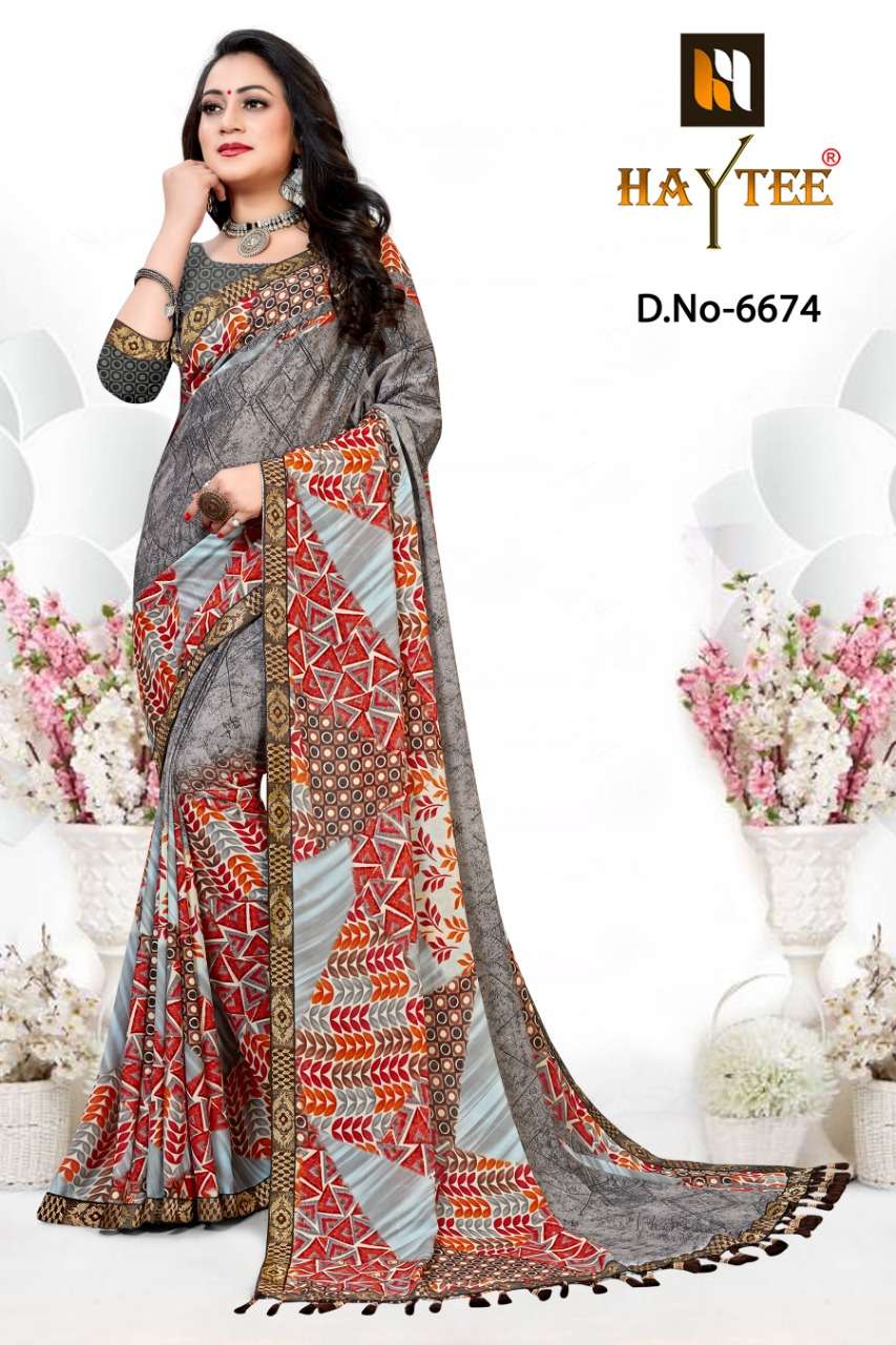 AVANTIKA VOL-36 BY HAYTEE 6669 TO 6676 SERIES INDIAN TRADITIONAL WEAR COLLECTION BEAUTIFUL STYLISH FANCY COLORFUL PARTY WEAR & OCCASIONAL WEAR HEAVY RENIAL PRINT SAREES AT WHOLESALE PRICE