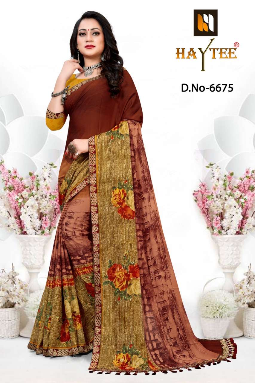 AVANTIKA VOL-36 BY HAYTEE 6669 TO 6676 SERIES INDIAN TRADITIONAL WEAR COLLECTION BEAUTIFUL STYLISH FANCY COLORFUL PARTY WEAR & OCCASIONAL WEAR HEAVY RENIAL PRINT SAREES AT WHOLESALE PRICE