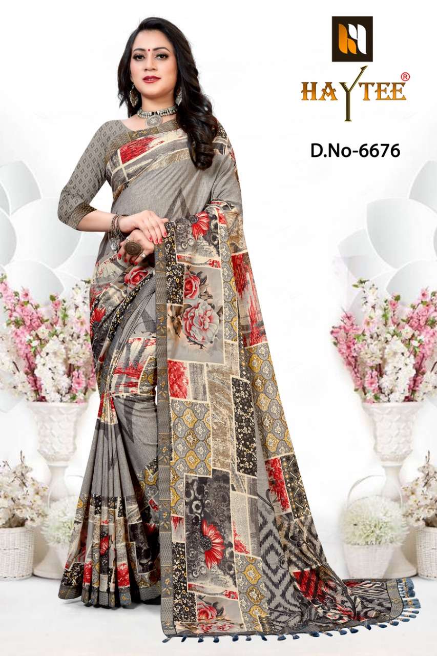 AVANTIKA VOL-36 BY HAYTEE 6669 TO 6676 SERIES INDIAN TRADITIONAL WEAR COLLECTION BEAUTIFUL STYLISH FANCY COLORFUL PARTY WEAR & OCCASIONAL WEAR HEAVY RENIAL PRINT SAREES AT WHOLESALE PRICE