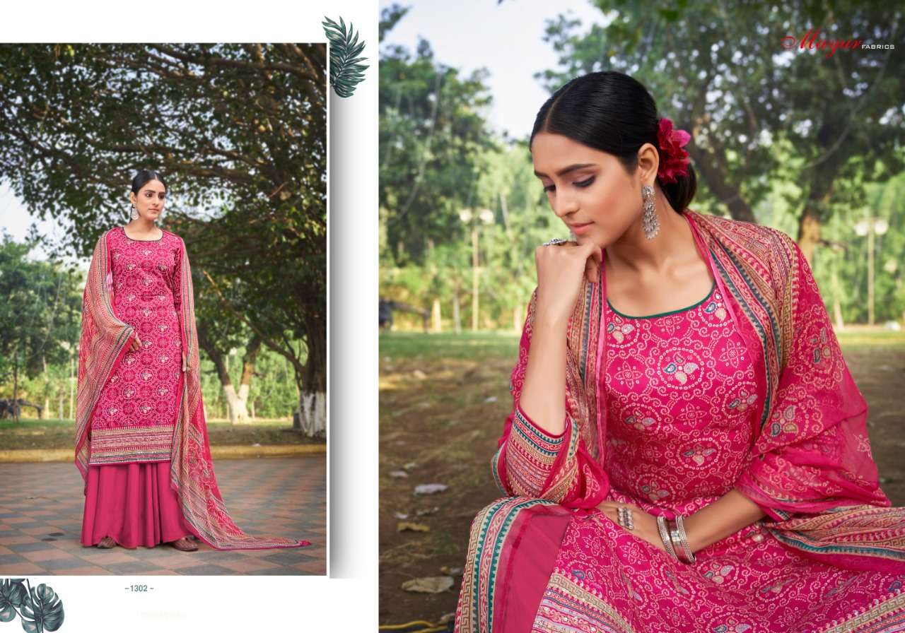 BANDHANI BY HANSA PRINTS 1301 TO 1306 SERIES BEAUTIFUL SUITS COLORFUL STYLISH FANCY CASUAL WEAR & ETHNIC WEAR PURE JAM COTTON DIGITAL PRINT WITH WORK DRESSES AT WHOLESALE PRICE