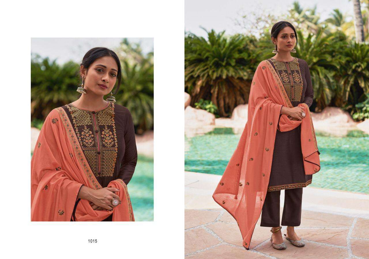 EKAAYA BY KASMEERA 1008 TO 1015 SERIES BEAUTIFUL SUITS COLORFUL STYLISH FANCY CASUAL WEAR & ETHNIC WEAR PURE SILK EMBROIDERED DRESSES AT WHOLESALE PRICE