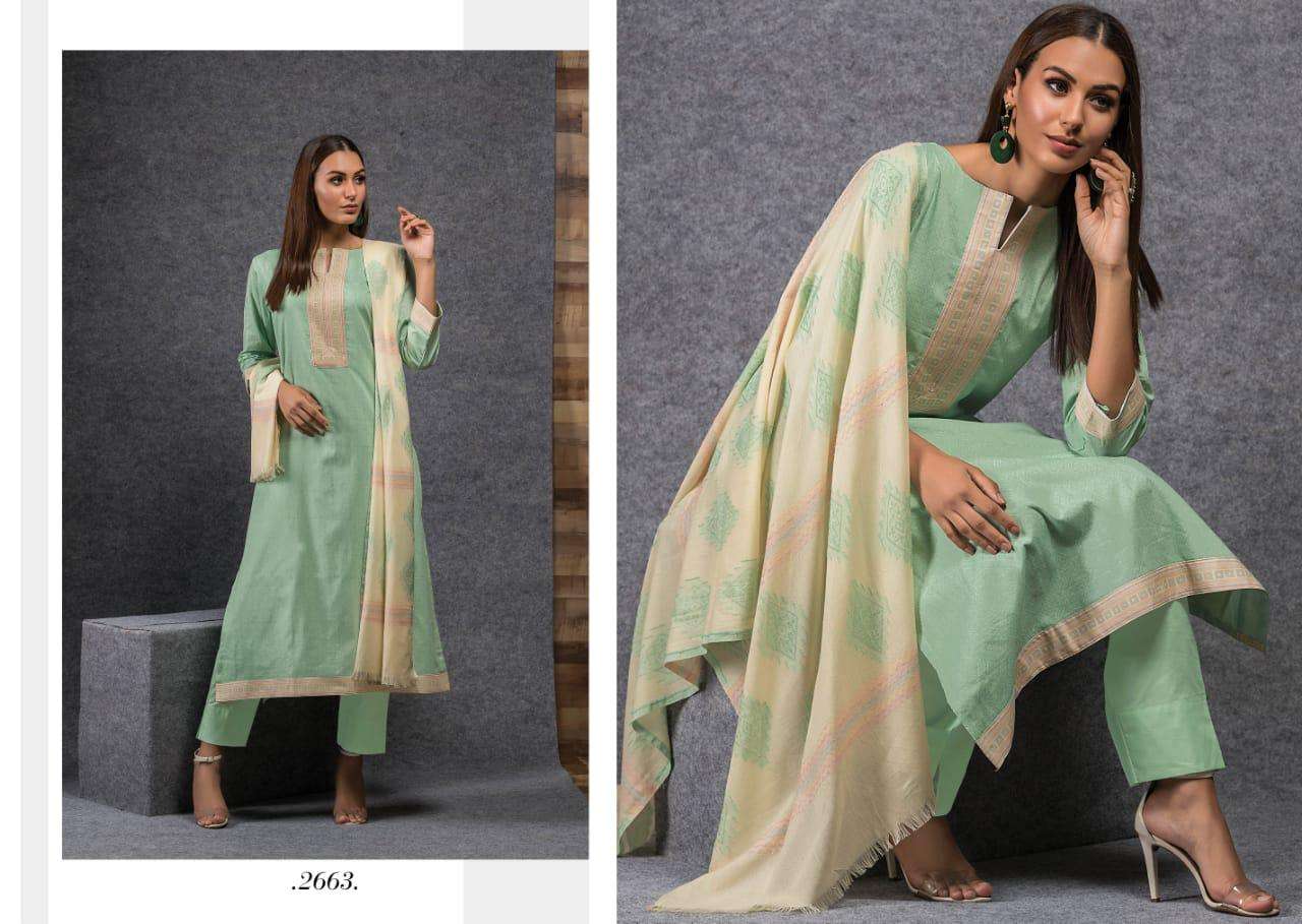 SUREKHA BY RIVAA 2658 TO 2664 SERIES BEAUTIFUL SUITS COLORFUL STYLISH FANCY CASUAL WEAR & ETHNIC WEAR PURE COTTON PRINT WITH EMBROIDERY WORK DRESSES AT WHOLESALE PRICE