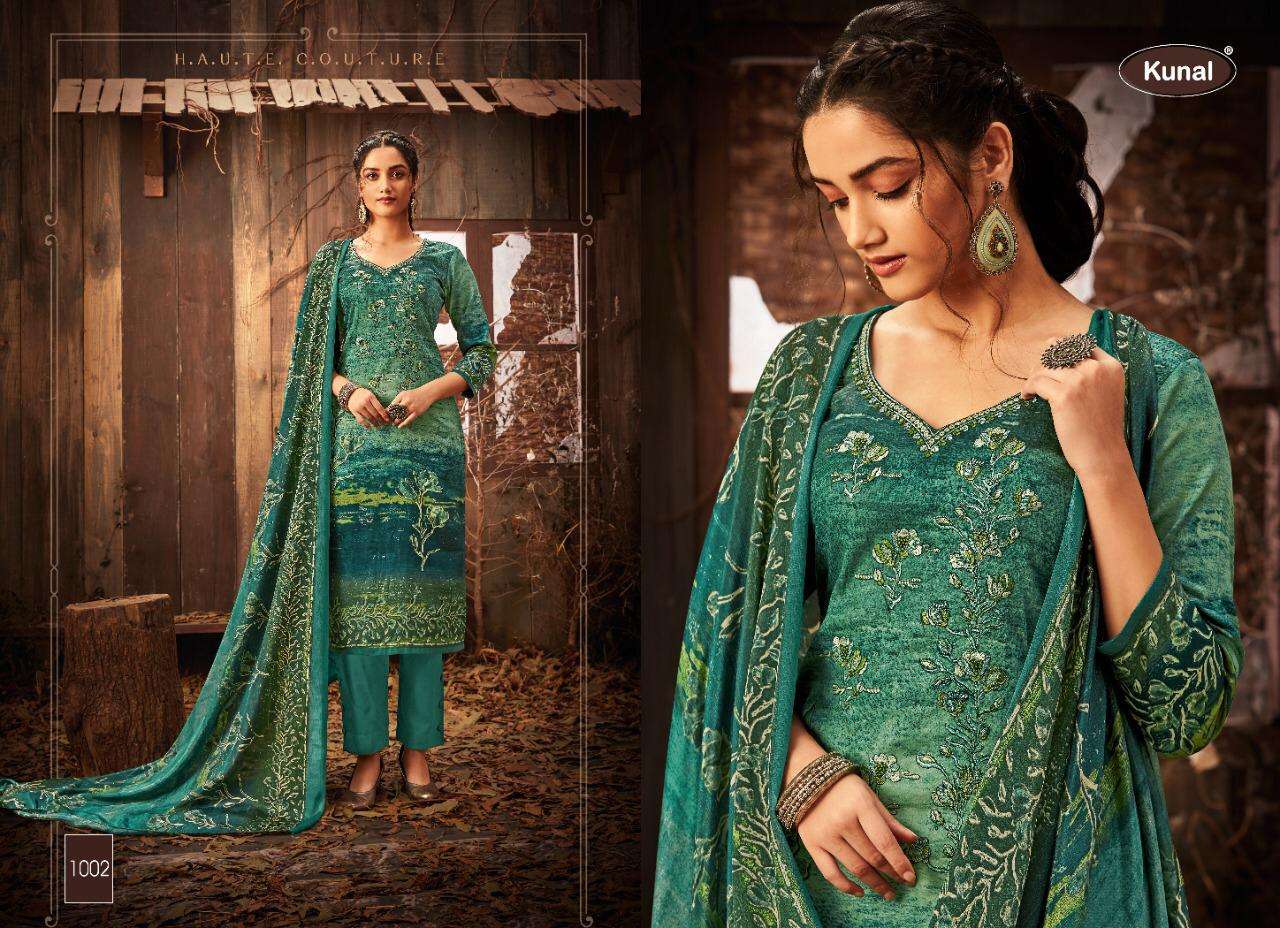 PARIS BY KUNAL 1001 TO 1008 SERIES BEAUTIFUL SUITS COLORFUL STYLISH FANCY CASUAL WEAR & ETHNIC WEAR PURE JAM COTTON EMBROIDERED DRESSES AT WHOLESALE PRICE