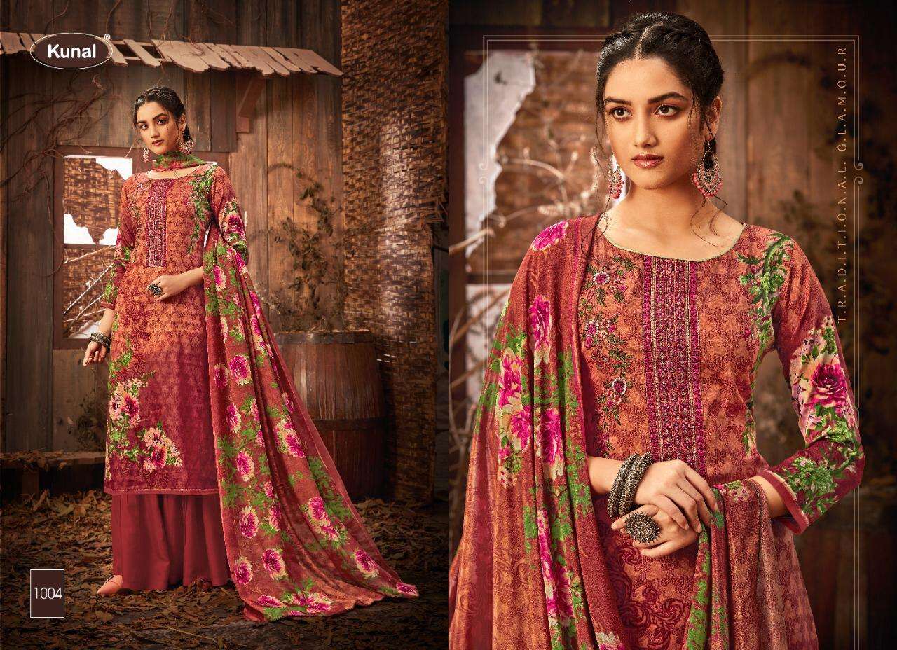 PARIS BY KUNAL 1001 TO 1008 SERIES BEAUTIFUL SUITS COLORFUL STYLISH FANCY CASUAL WEAR & ETHNIC WEAR PURE JAM COTTON EMBROIDERED DRESSES AT WHOLESALE PRICE