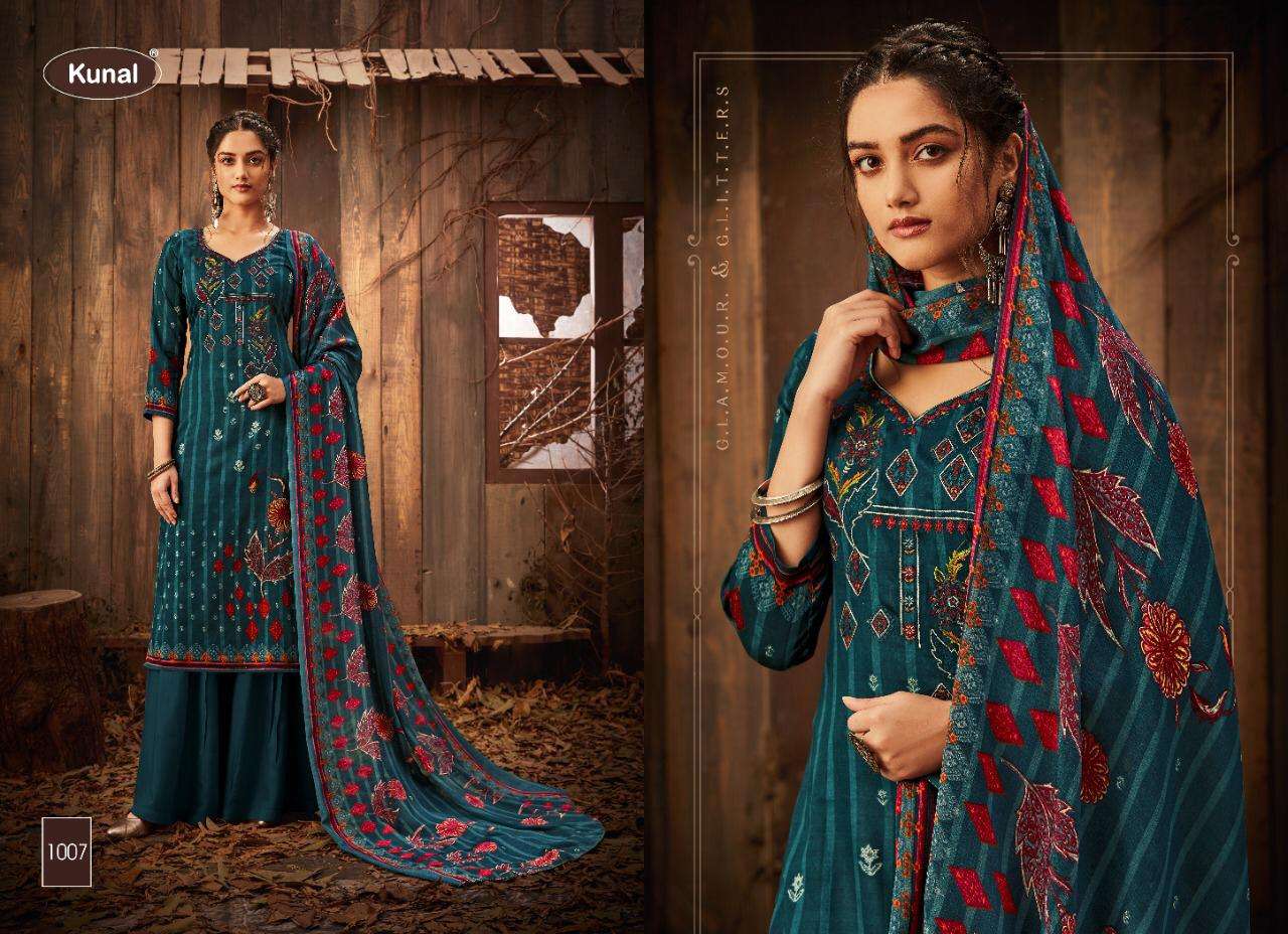 PARIS BY KUNAL 1001 TO 1008 SERIES BEAUTIFUL SUITS COLORFUL STYLISH FANCY CASUAL WEAR & ETHNIC WEAR PURE JAM COTTON EMBROIDERED DRESSES AT WHOLESALE PRICE