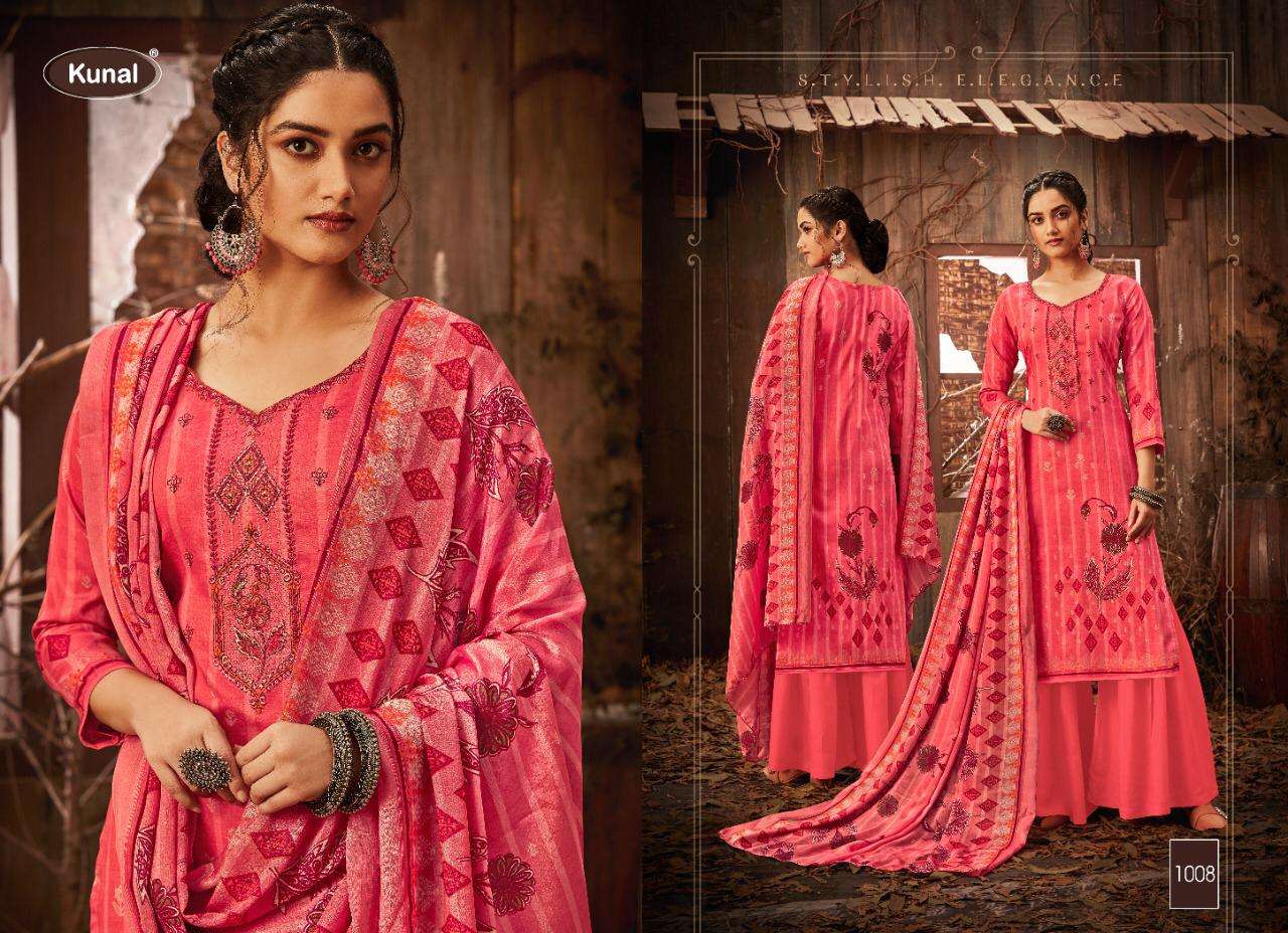 PARIS BY KUNAL 1001 TO 1008 SERIES BEAUTIFUL SUITS COLORFUL STYLISH FANCY CASUAL WEAR & ETHNIC WEAR PURE JAM COTTON EMBROIDERED DRESSES AT WHOLESALE PRICE