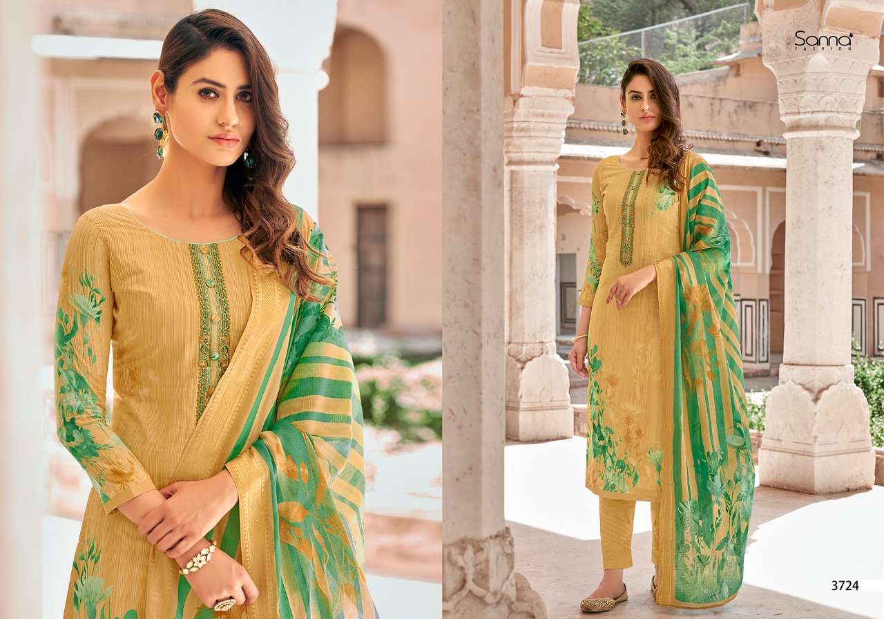 ARIANA BY SANNA FASHION 3721 TO 3730 SERIES BEAUTIFUL SUITS COLORFUL STYLISH FANCY CASUAL WEAR & ETHNIC WEAR PURE COTTON LAWN DIGITAL PRINT WITH FANCY WORK DRESSES AT WHOLESALE PRICE