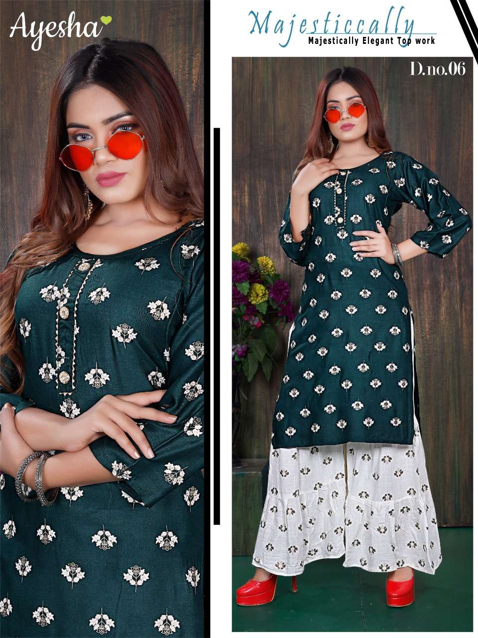 BHAVYA BY AYESHA 01 TO 08 SERIES DESIGNER STYLISH FANCY COLORFUL BEAUTIFUL PARTY WEAR & ETHNIC WEAR COLLECTION RAYON SLUB PRINT KURTIS WITH BOTTOM AT WHOLESALE PRICE