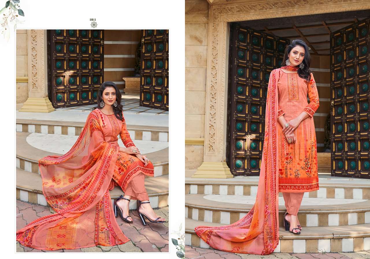 ISHANA BY SIYONA 1011 TO 1020 SERIES BEAUTIFUL SUITS COLORFUL STYLISH FANCY CASUAL WEAR & ETHNIC WEAR PURE CAMBRIC DIGITAL PRINT DRESSES AT WHOLESALE PRICE