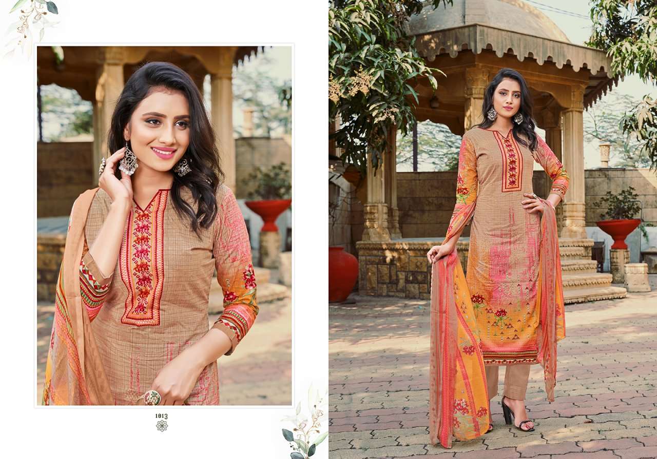 ISHANA BY SIYONA 1011 TO 1020 SERIES BEAUTIFUL SUITS COLORFUL STYLISH FANCY CASUAL WEAR & ETHNIC WEAR PURE CAMBRIC DIGITAL PRINT DRESSES AT WHOLESALE PRICE