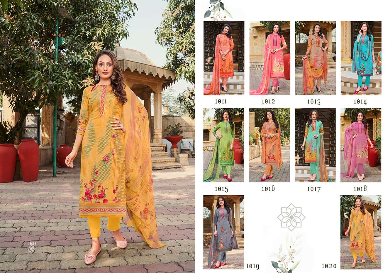 ISHANA BY SIYONA 1011 TO 1020 SERIES BEAUTIFUL SUITS COLORFUL STYLISH FANCY CASUAL WEAR & ETHNIC WEAR PURE CAMBRIC DIGITAL PRINT DRESSES AT WHOLESALE PRICE