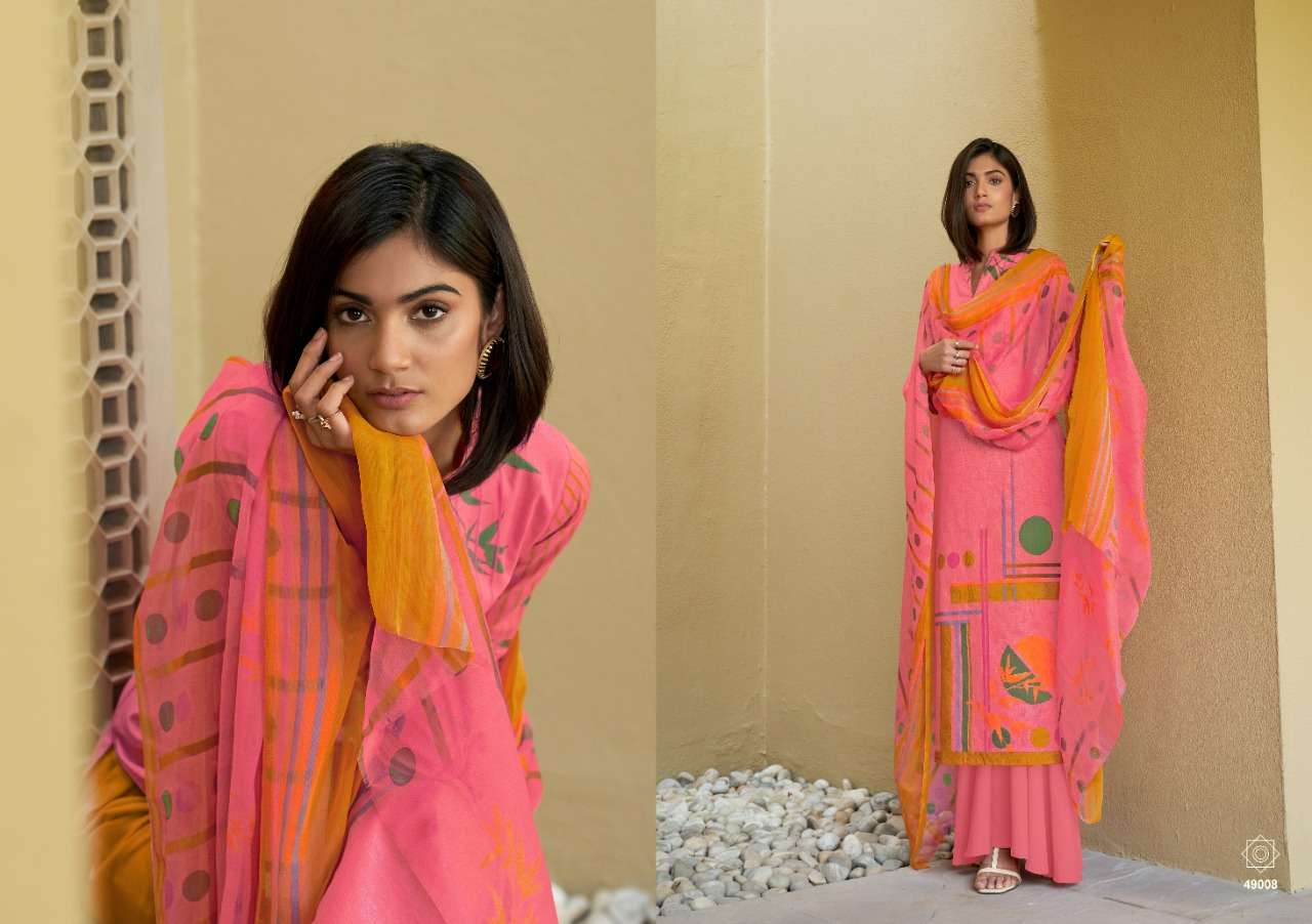 KABIL BY ANKIT TEXTILE 49001 TO 49010 SERIES BEAUTIFUL STYLISH SUITS FANCY COLORFUL CASUAL WEAR & ETHNIC WEAR & READY TO WEAR PURE CAMBRIC COTTON DIGITAL PRINTED DRESSES AT WHOLESALE PRICE