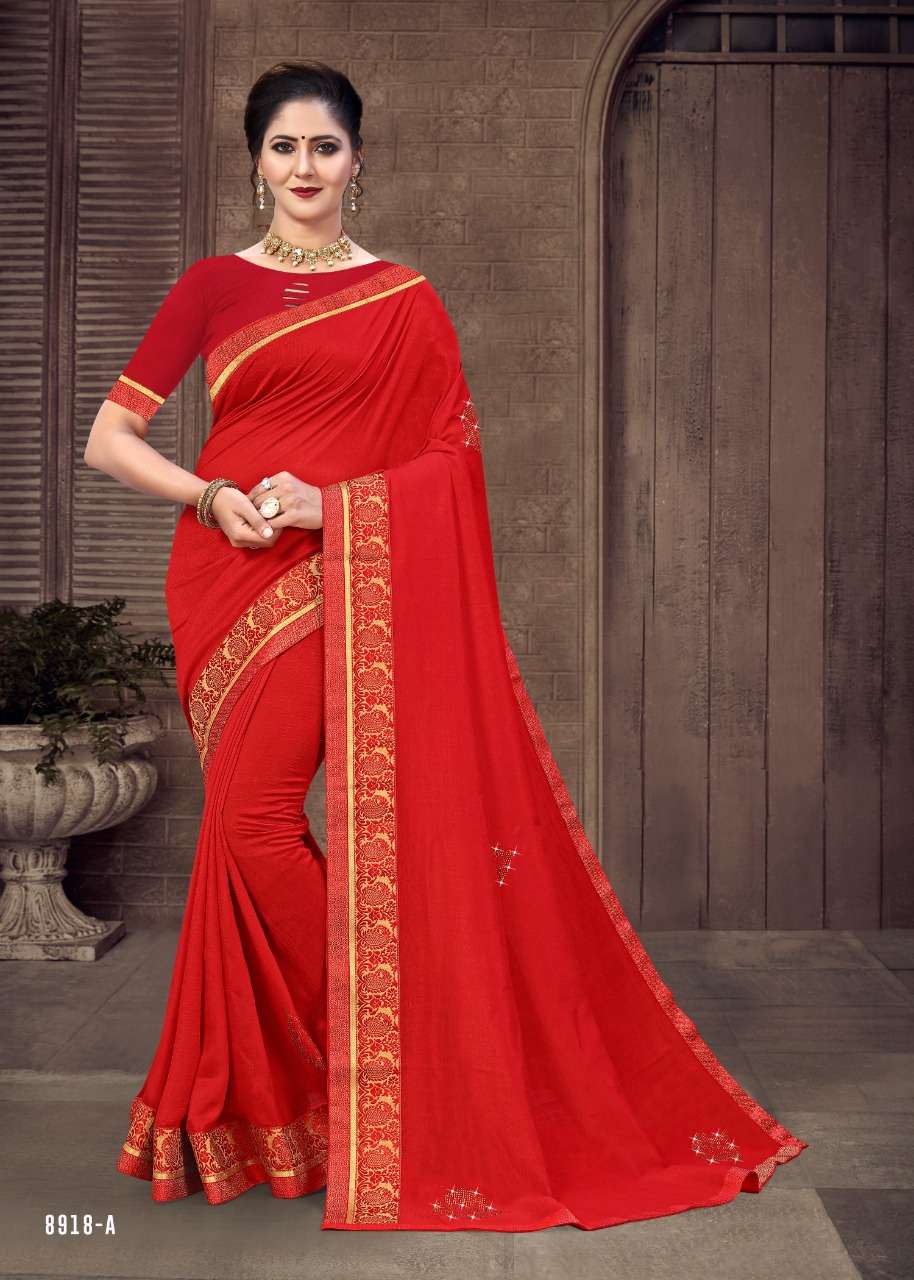 GULAB JAMUN VOL-3 BY INDIAN WOMEN 8918-A TO 8918-H SERIES INDIAN TRADITIONAL WEAR COLLECTION BEAUTIFUL STYLISH FANCY COLORFUL PARTY WEAR & OCCASIONAL WEAR VICHITRA SILK SAREES AT WHOLESALE PRICE