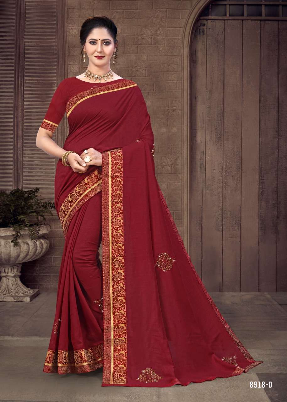 GULAB JAMUN VOL-3 BY INDIAN WOMEN 8918-A TO 8918-H SERIES INDIAN TRADITIONAL WEAR COLLECTION BEAUTIFUL STYLISH FANCY COLORFUL PARTY WEAR & OCCASIONAL WEAR VICHITRA SILK SAREES AT WHOLESALE PRICE