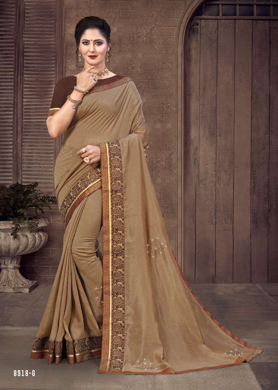 GULAB JAMUN VOL-3 BY INDIAN WOMEN 8918-A TO 8918-H SERIES INDIAN TRADITIONAL WEAR COLLECTION BEAUTIFUL STYLISH FANCY COLORFUL PARTY WEAR & OCCASIONAL WEAR VICHITRA SILK SAREES AT WHOLESALE PRICE