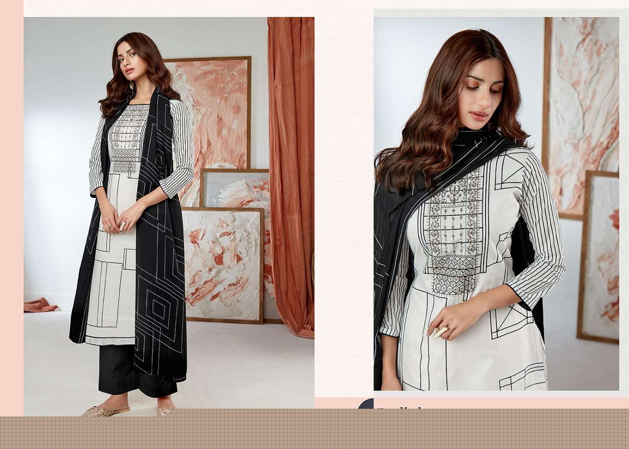EMILY BY AZARA 1001 TO 1008 SERIES BEAUTIFUL SUITS COLORFUL STYLISH FANCY CASUAL WEAR & ETHNIC WEAR PURE CAMBRIC COTTON PRINT WITH EMBROIDERY WORK DRESSES AT WHOLESALE PRICE