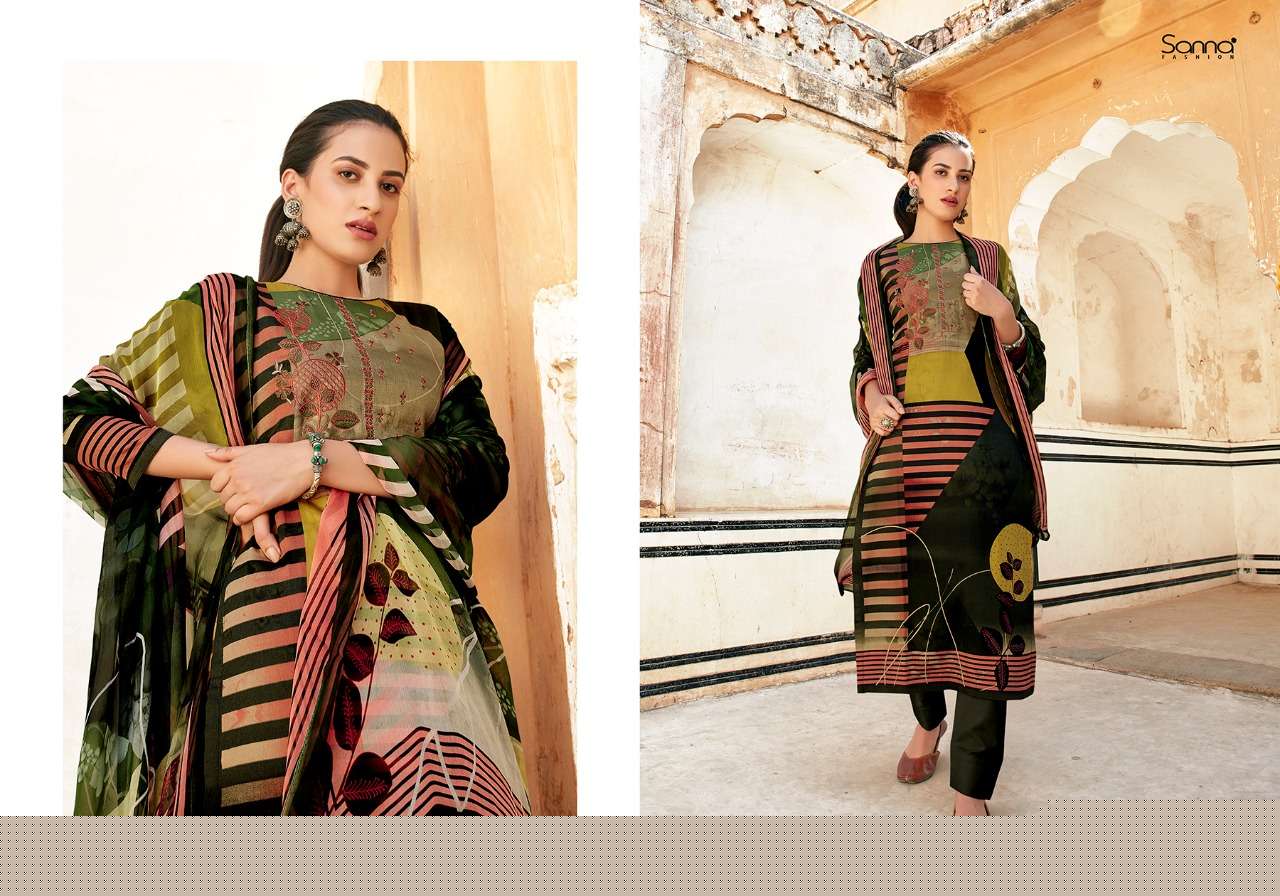 NAILA BY SANNA FASHION 3741 TO 3750 SERIES BEAUTIFUL SUITS COLORFUL STYLISH FANCY CASUAL WEAR & ETHNIC WEAR PURE JAM SILK PRINT WITH WORK DRESSES AT WHOLESALE PRICE