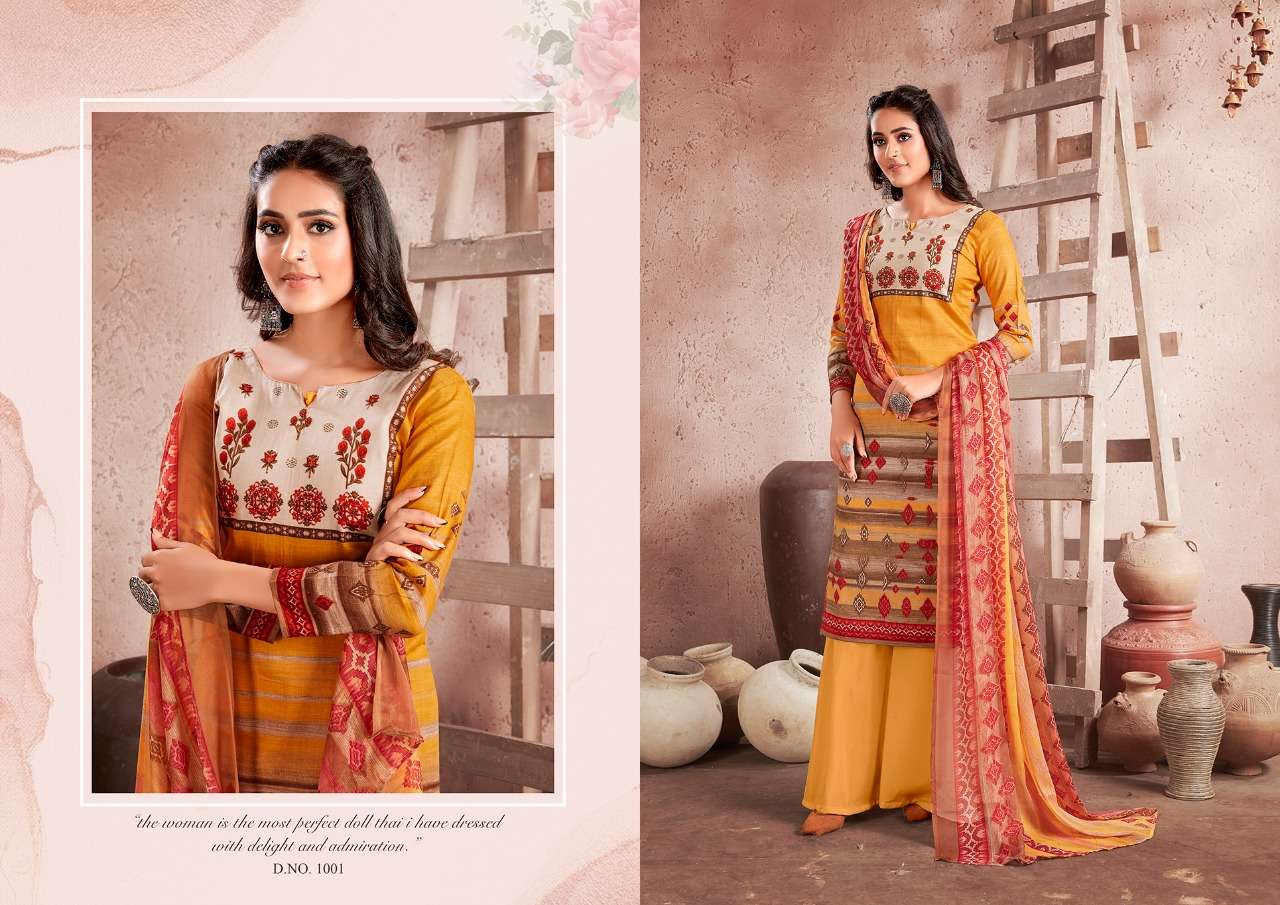 HEENA BY KESARIYA 1001 TO 1008 SERIES BEAUTIFUL SUITS COLORFUL STYLISH FANCY CASUAL WEAR & ETHNIC WEAR JAM COTTON DIGITAL PRINT DRESSES AT WHOLESALE PRICE