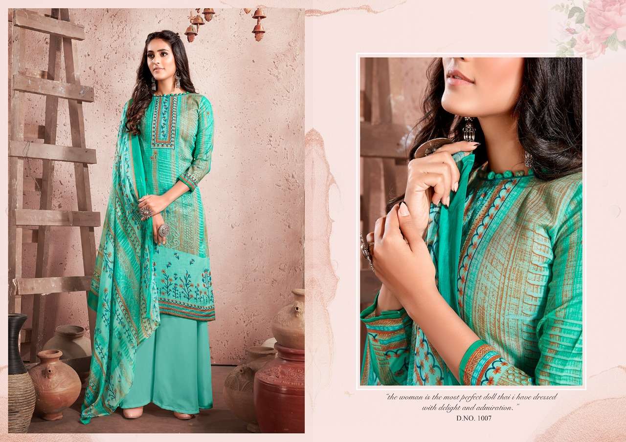 HEENA BY KESARIYA 1001 TO 1008 SERIES BEAUTIFUL SUITS COLORFUL STYLISH FANCY CASUAL WEAR & ETHNIC WEAR JAM COTTON DIGITAL PRINT DRESSES AT WHOLESALE PRICE