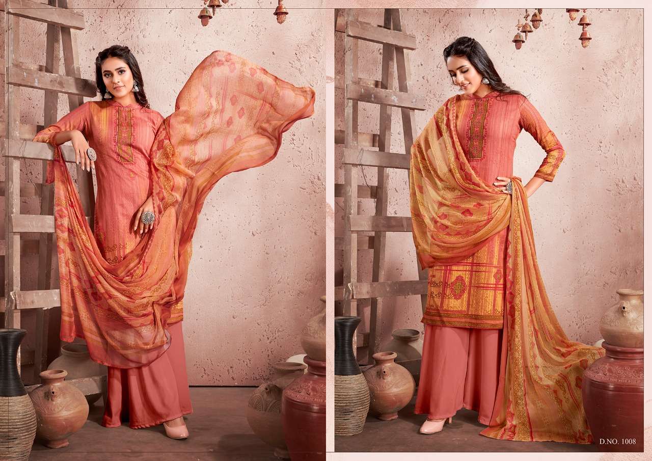 HEENA BY KESARIYA 1001 TO 1008 SERIES BEAUTIFUL SUITS COLORFUL STYLISH FANCY CASUAL WEAR & ETHNIC WEAR JAM COTTON DIGITAL PRINT DRESSES AT WHOLESALE PRICE