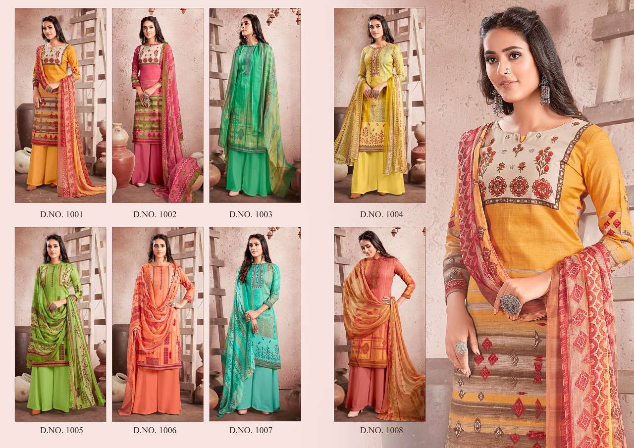 HEENA BY KESARIYA 1001 TO 1008 SERIES BEAUTIFUL SUITS COLORFUL STYLISH FANCY CASUAL WEAR & ETHNIC WEAR JAM COTTON DIGITAL PRINT DRESSES AT WHOLESALE PRICE